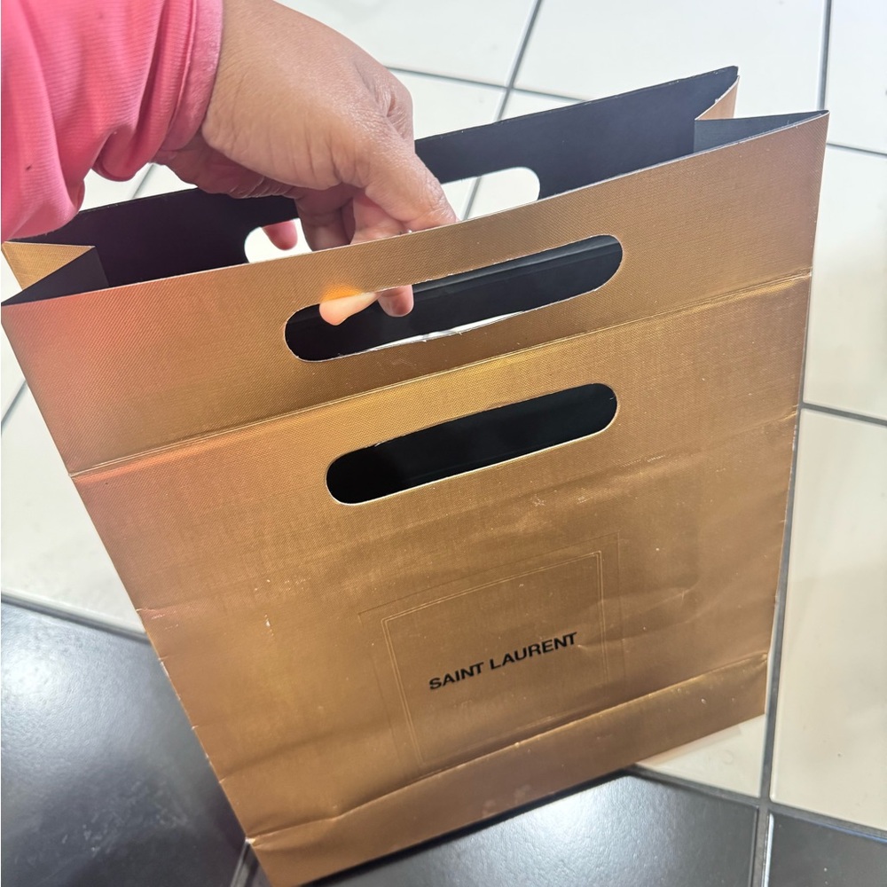 Yves Saint Laurent Metallic Gold Tote